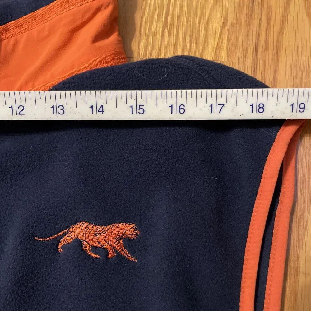Tigerwear Auburn Tigers Full Zip Fleece Vest Men Size XL Navy Blue‎ & Orange